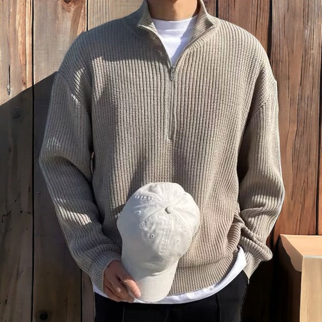 Kavell HALF-ZIP SWEATER