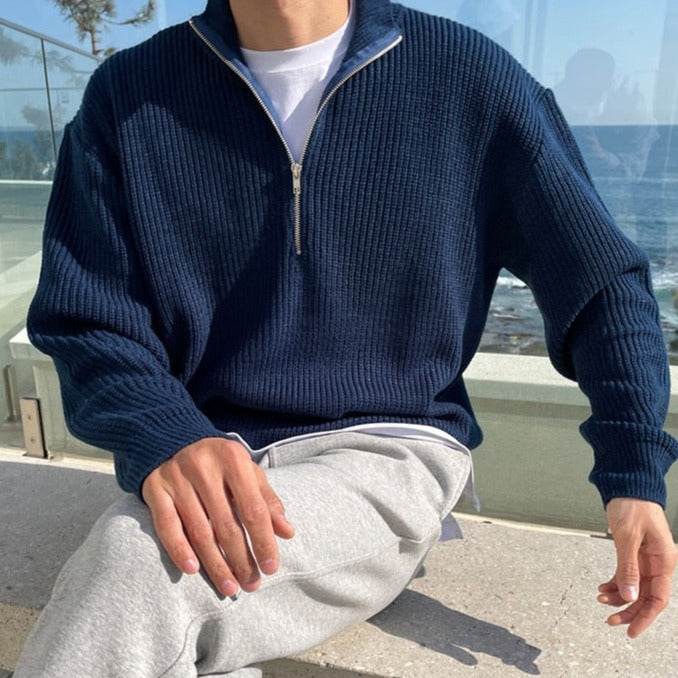 Kavell HALF-ZIP SWEATER